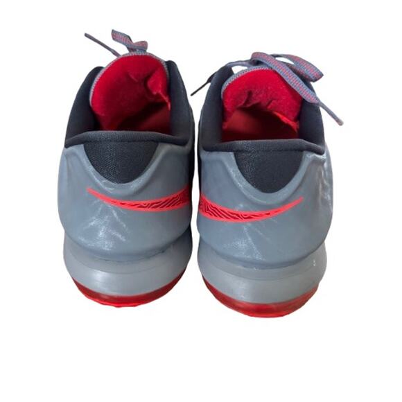 Nike KD Kids Gym Shoes Sneakers Sz 6 Basketball Shoes Gray Pink Lace Up - Picture 5 of 6